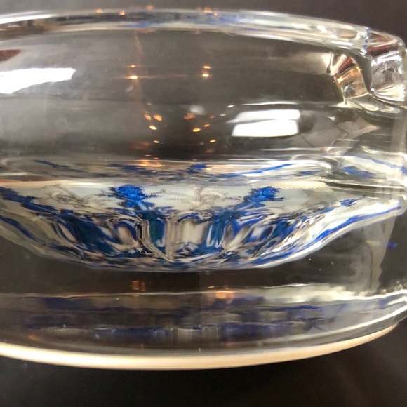 VTG Camel Ashtray Signature Blends Mellow Heavy Glass Blue Cigarette 2007 No Box - Picture 4 of 8